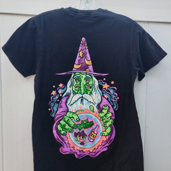 Zumiez A.Lab Mystical Wizard Money Graphic Tee S- BLACK - Picture 4 of 5